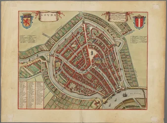 Karte der Stadt Gouda, ca. 1650